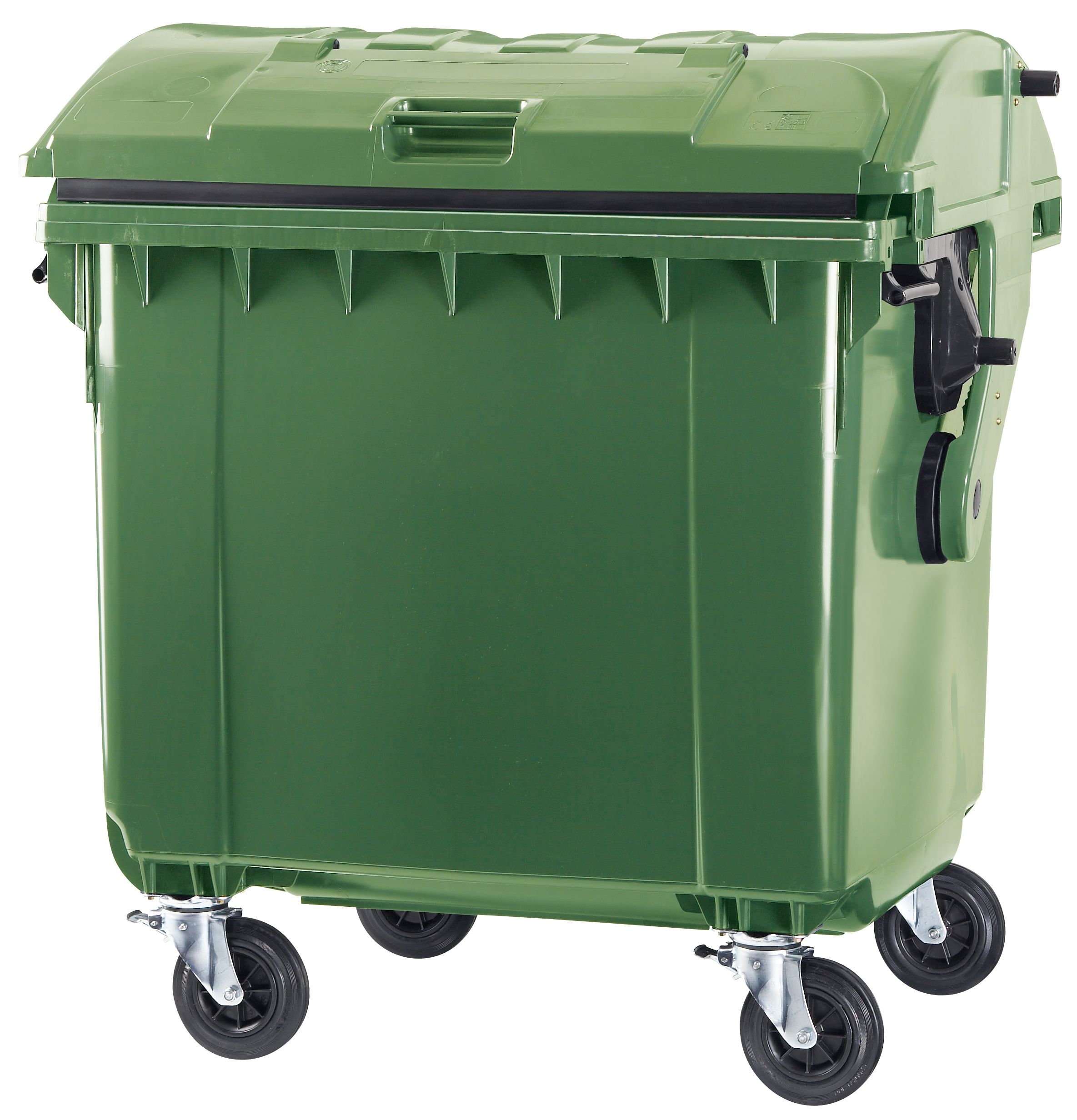 Контейнер для відходів ESE, 1100л, зелений, сферична кришка